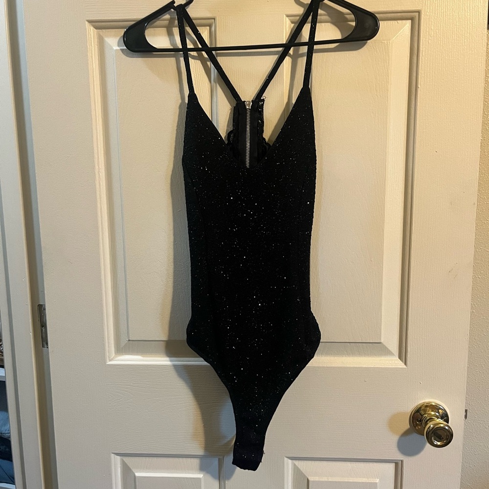 Sparkly Black Bodysuit